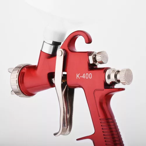 Pistol de Pulverizare Auarita K-400 LVMP 1.3 mm cu Furtun din Oțel Inoxidabil, Compatibil cu Diverse Vopsele