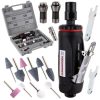 Set de șlefuitor pneumatic cu tijă dreaptă în valiză cu mandrină de 3 și 6 mm Technic AT-7032BK