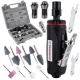 Set de șlefuitor pneumatic cu tijă dreaptă în valiză cu mandrină de 3 și 6 mm Technic AT-7032BK