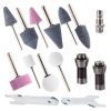 Set de șlefuitor pneumatic cu tijă dreaptă în valiză cu mandrină de 3 și 6 mm Technic AT-7032BK