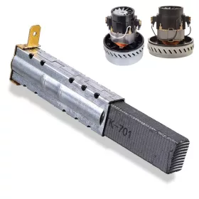 Univerzális szénkefe motorhoz, kompatibilis  Karcher NT501, NT360, NT351, 65/2, 700 PUZZI 100, 200, 300, K3001, K2801 K2701, K2601  ipari porszívókkal - 1 db