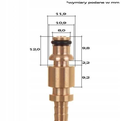 Adaptor Furtun Compatibil Nilfisk, Stihl RE, Husqvarna, Conector Click, 140 bar, Plastic