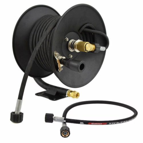 Set de Furtunuri de 30 m pentru Spălătorul cu Presiune Înaltă Karcher HD HDS, Presiune Maximă 210 Bar, Conexiuni Filetate 22 mm