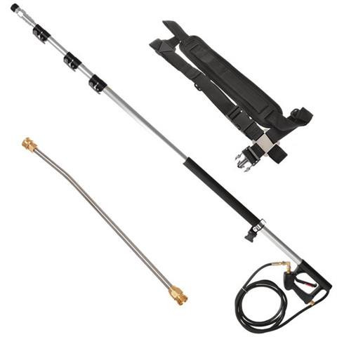 Lance Telescopică pentru Spălător cu Presiune, 5,5m + Centură – 275 Bar, Max. 30l/min, Conexiune 1/4" Filet Interior