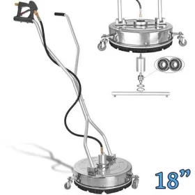   Curățător Profesional de Pavaje T-RACER, 46 cm, Oțel Inoxidabil, 150°C, 280 bar, 1800 l/h, Conexiune Filetată Externă 1/4"