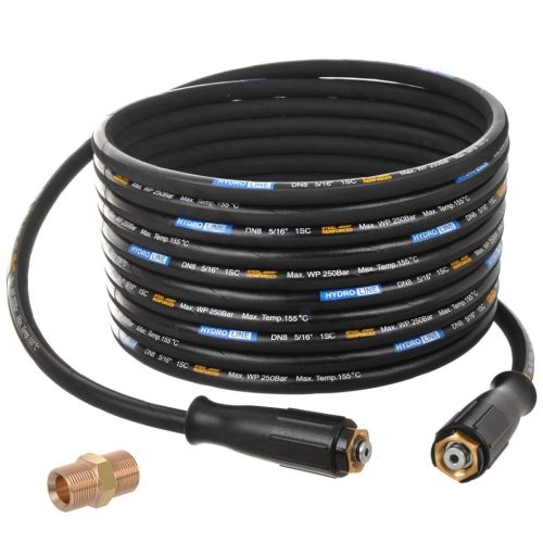 Tub Hidraulic Premium DN8 15m cu Conectori M22-M22 și Adaptor M22 pentru Spălătoare cu Presiune Karcher și Kranzle