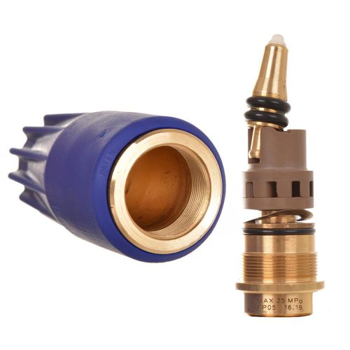 Cap rotativ, cap turbo PA UR25 030 cu duză - 250 bar, 100°C, conexiune filetată interioară de 1/4" (cap de curățare murdărie)