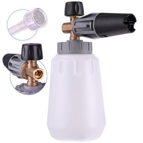 Habositor Profesional pentru Spălătoare cu Presiune, Rezervor 1 Litru, Duza SpumăMagică 1,25 mm, Conexiune Filet Interior 1/4"