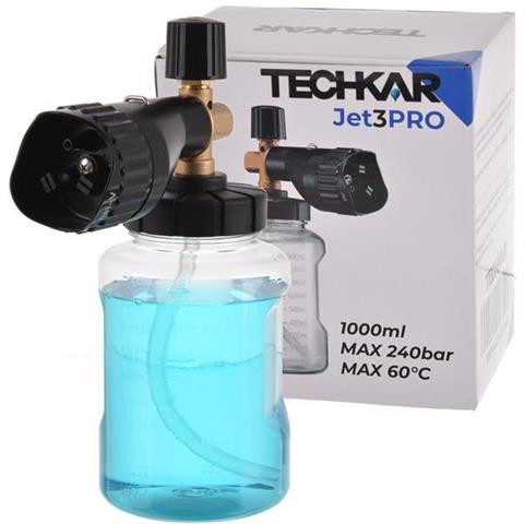 TECHKAR Jet3Pro Profesionist Spumant cu Duza 1L, Conexiune Filet Interior 6,35mm, Duza 1,15mm