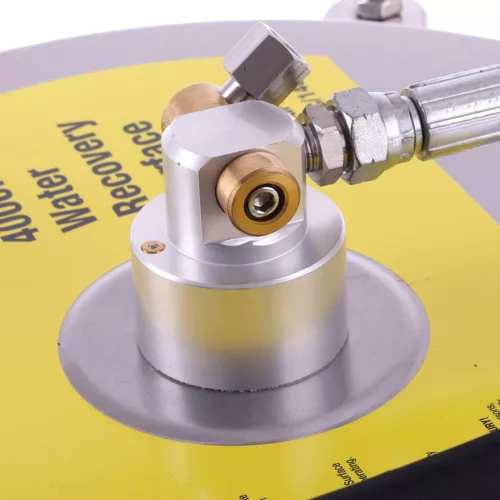 Cap de curățare profesional din oțel inoxidabil T-racer pentru suprafețe pavate cu sistem de absorbție gravitațională a apei, compatibil cu spălătoare de înaltă presiune, 38 cm - 720-1800 l/h, 160-275 bar, cu conexiune de 6,3 mm