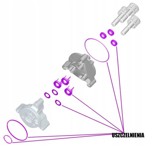 Set de Etanșare Original KARCHER pentru Pompa K7 cu Piston de 12 mm pentru Curățitoare cu Presiune Înaltă (4.100-834.0)