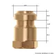 Conector Alamă Click & Clean 1/4" pentru Mașini de Spălat cu Presiune Nilfisk