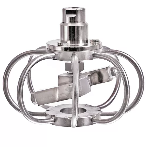 Cap Rotativ Profesional pentru Curățare Rezervoare IBC și Butoaie, Inox, Max 150 Bar