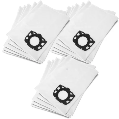 Set 15 Sacii Sintetici și Filtru Rețea Întărit pentru Aspiratoarele Karcher WD2 PLUS, WD3, SE 4001, SE 4002