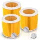Filtru de Aer Întărit cu Plasă Metalică pentru Aspiratoare Karcher NT 27/1 WD 3200 A 2004 MV3, Set 3 Bucăți