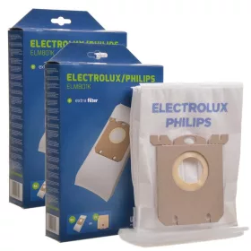 8x porzsák ELECTROLUX PHILIPS AEG S-bag Classic Performance ELMB01K, E201SM (UltraSilencer, Ergospace, Ergoclassic, Oxygen Plus, Jetmaxx, Ultra One, Viva Control, Accelerator, CLario) porszívókhoz