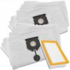 Set de 10 Sacii de Praf Sintetici și 1 Filtru pentru Aspiratoare Industriale Karcher NT 30/1 TACT, 40/1 TACT, 50/1 TACT