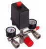Comutator de Presiune cu Reductor pentru Compresor, 230V, Compatibil cu Model PL-230, Diametru de Montare 1/2", Funcționare Automată 6-8 bar, Ajustabil până la 12 bar, Supapă de Siguranță 8,5 bar