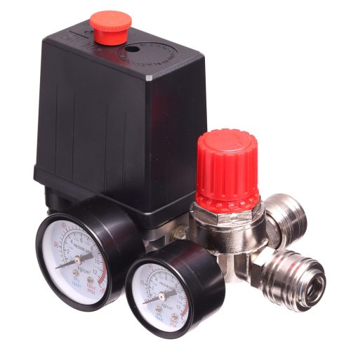 Regulator de Presiune pentru Compresor cu Manometre Duble 1/4" Technic PL-230-2, 230V