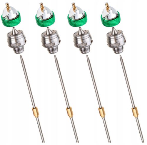 Set Pistol de Vopsit 4 Bucăți cu Duze HVLP 1.4, 1.7, 2.0, 2.5 mm + Rezervor 600ml TC Technic H-601K