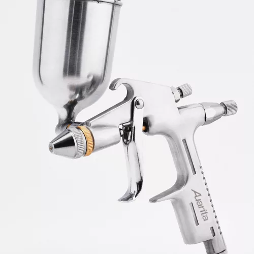 Pistol de Vopsit Auarita K-3 Pulverizare cu Volum Mare și Presiune Mică Mini cu Duza de 0,5 mm și Rezervor Lateral de 200 ml