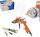 Pistol de Pulverizare Auarita H-827 HVLP Auriu 2.5 mm, Furtun 1/4", Capacitate 600 ml, Material Metalic