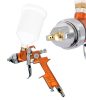 Pistol de Pulverizare Auarita H-827 HVLP Auriu 2.5 mm, Furtun 1/4", Capacitate 600 ml, Material Metalic