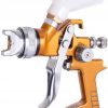 Pistol de Pulverizare Auarita H-827 HVLP Auriu 2.5 mm, Furtun 1/4", Capacitate 600 ml, Material Metalic