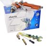 Pistol de Pulverizare Auarita H-827 HVLP Auriu 2.5 mm, Furtun 1/4", Capacitate 600 ml, Material Metalic