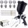 Set Pistol de Pulverizare cu 4 Duze HVLP 1.4, 1.7, 2.0, 2.5 mm TC Technic Negru H-827PK