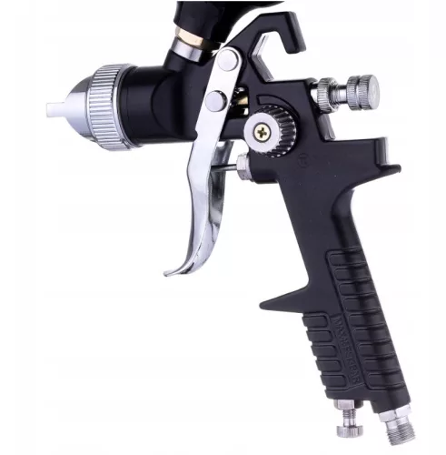 Set Pistol de Pulverizare cu 4 Duze HVLP 1.4, 1.7, 2.0, 2.5 mm TC Technic Negru H-827PK