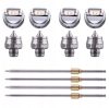 Set Pistol de Pulverizare cu 4 Duze HVLP 1.4, 1.7, 2.0, 2.5 mm TC Technic Negru H-827PK