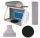 Cabină de Pictură Portabilă cu Iluminare LED și Ventilator Reglabil HS-E550BLK, Platformă Rotativă 19 cm, Alimentare 12V, 2340 Lumeni