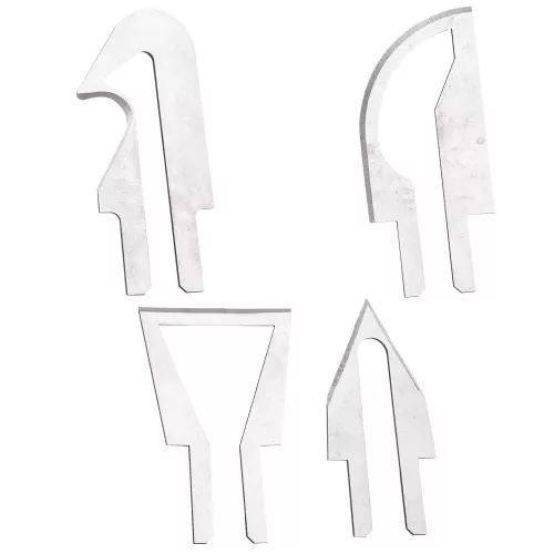 Set Cuțit Termic pentru Materiale Sintetice cu 4 Lame în Geantă TC Technic DN-F1354