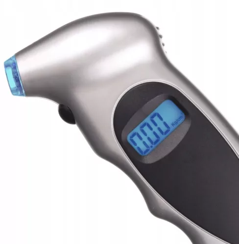 DTG202 - Manometru Digital pentru Anvelope, cu Afișaj LCD și Iluminare cu LED, Interval 0-150 PSI