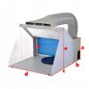 Cabină de Pictură Portabilă cu Iluminare LED și Ventilator de Evacuare HS-E420DCLK