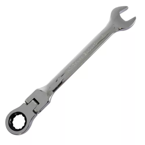 Set de Chei Combinate cu Rachetă și Articulație, 12 Piese, 8-19 mm, TC Technic E1613, Oțel CrV