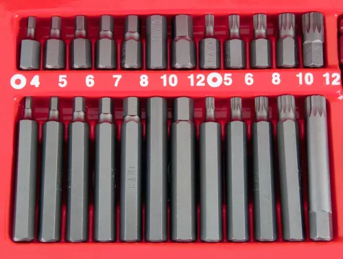 Set de 54 de Biți TORX din Oțel Crom-Vanadiu, în Valiză din Plastic - TC Technic LT-A1121-3