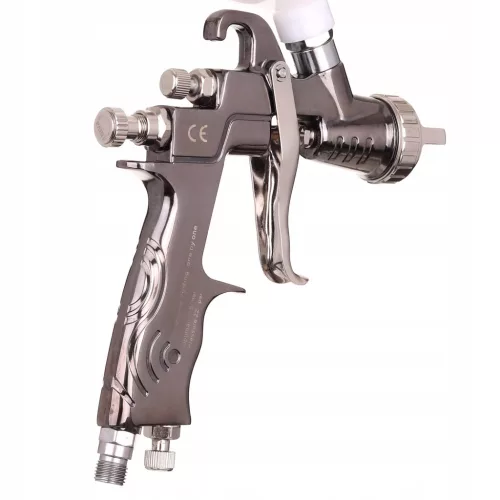 Pistol de vopsit AUARITA MP-500 cu duză de 1,2 mm, pulverizare cu volum redus și presiune joasă, din oțel inoxidabil, pentru lacuri și vopsele pe bază de apă