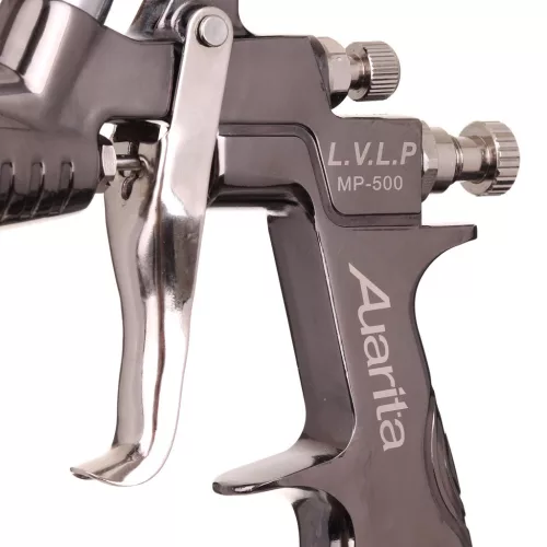 Pistol de vopsit AUARITA MP-500 cu duză de 1,2 mm, pulverizare cu volum redus și presiune joasă, din oțel inoxidabil, pentru lacuri și vopsele pe bază de apă