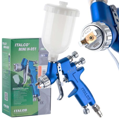 Pistol de Vopsit Mini Exclusiv Italco H-951 HVLP, Duza 0,8 mm, Capacitate 250 ml