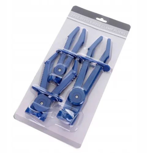 Set clește curbat pentru prinderea furtunurilor de apă și ulei cu blocare (3 bucăți) TC Technic SK1815B