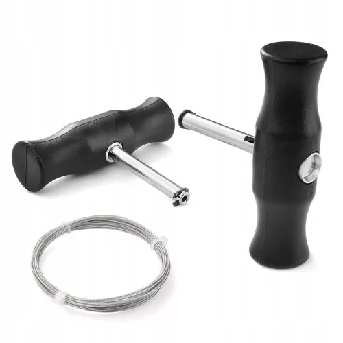 Set Profesional de Tăiere Geamuri Auto TC Technic SK2619 cu Cablu de Oțel și Două Mânere