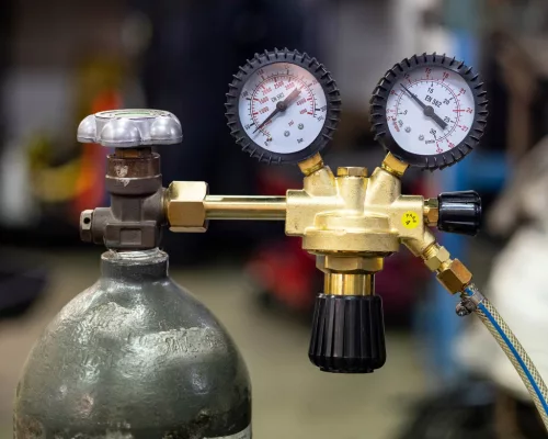 Reductor de Presiune Dioxid de Carbon și Argon TC Technic ZR-39C pentru Sudură cu Tungsten în Gaz Inert, Metal Inert Gaz, Metal Activ Gaz, Migomat și Acvarii