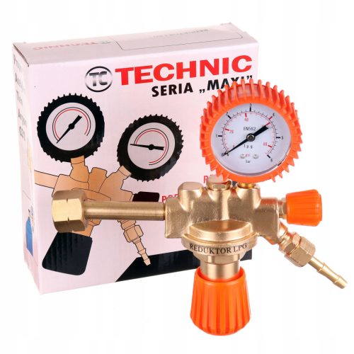 Reductor de Presiune pentru Propan ZR-39 cu Manometru, Compatibil cu Butelii de 11 kg