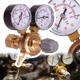   Regulator Mini Dioxid de Carbon și Argon cu 2 Manometre TC Technic ZR-184