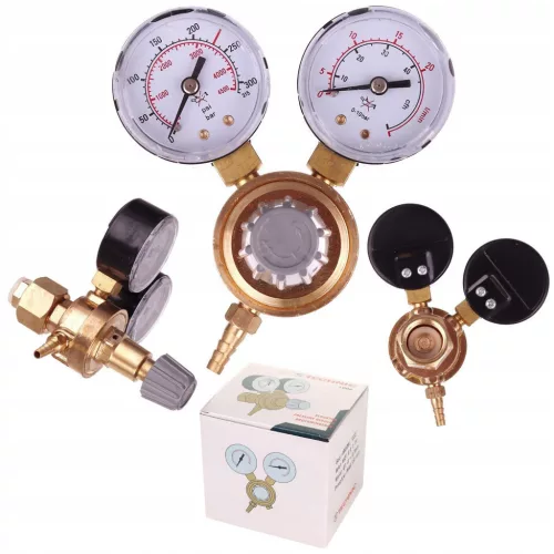 Regulator Mini Dioxid de Carbon și Argon cu 2 Manometre TC Technic ZR-184