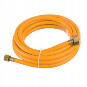   Furtun de Gaz 5m pentru Butelie Mare 11 kg - Compatibil cu Propan și Butan, Presiune Maximă 10 bar, Filet Intern 3/8 "L și W21.8x1/4 "LH