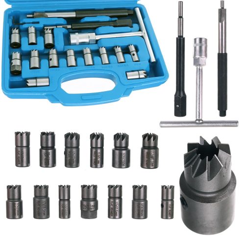 Set Profesional de Freze pentru Injectoare, 17 Piese, TC Technic SK1470, în Valiză din Material Plastic