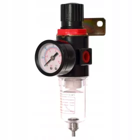   Filtru de Aer pentru Compresor cu Regulator - AFR2000, Filet 1/4", Presiune Maximă 135 PSI